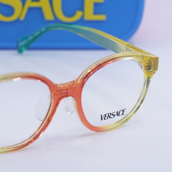 Versace Kids VK3012 5530 Round Eyeglasses 47mm - Gradient Orange Green - Picture 2 of 10